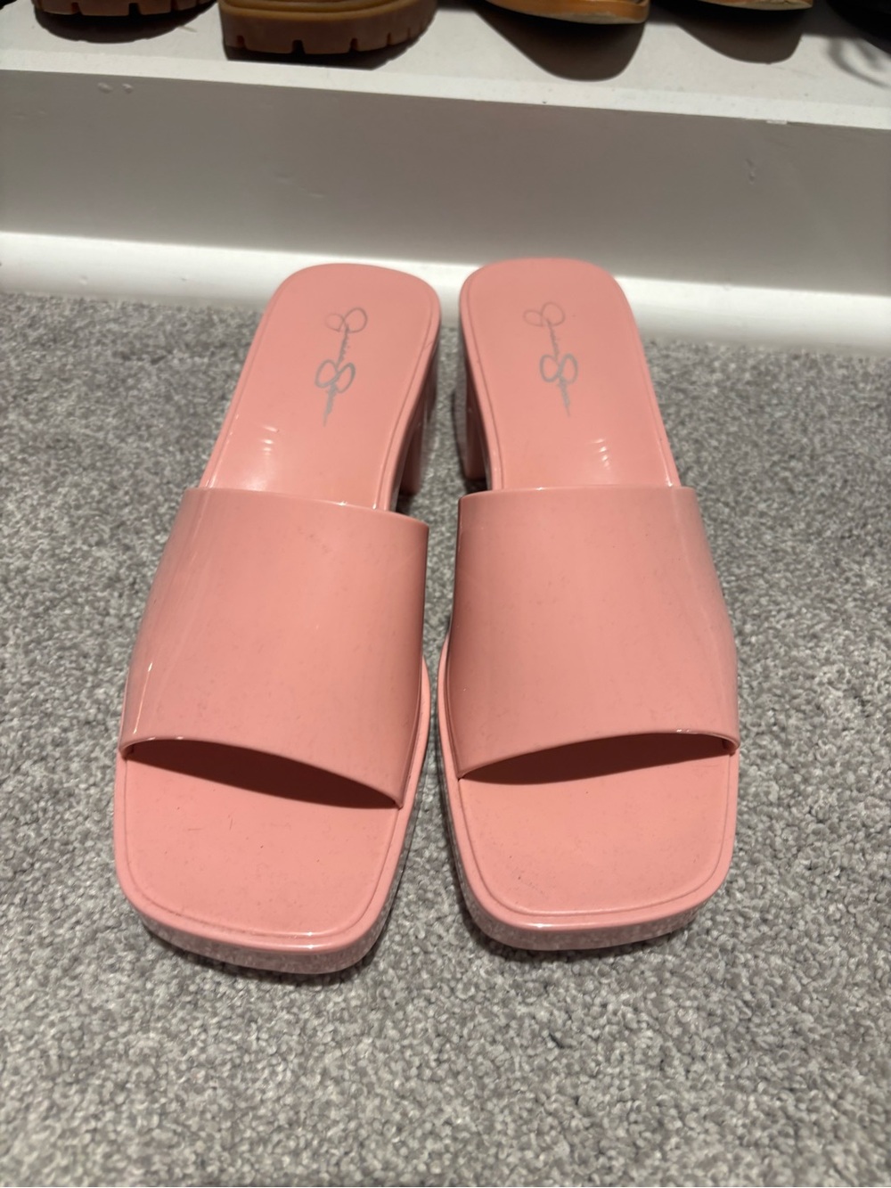 Pink Jessica Simpson Mules